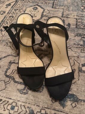 Circus by Sam Edelman Black Ankle-Strap Star Insole Heels